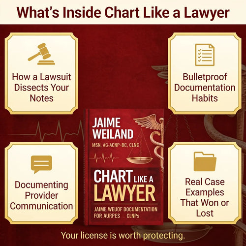Chart Like A Lawyer: Legal Proof Documentation Guide for Nurses