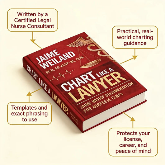 Chart Like A Lawyer: Legal Proof Documentation Guide for Nurses